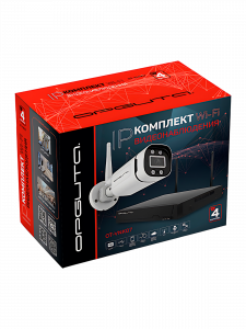 Комплект видеонаблюдения беспроводной на 4 камеры Wi-Fi 3MP Орбита OT-VNK07